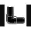 Aeroquip 90 Degree -10 AN Male To 1/2 Inch Pipe Thread, Anodized, Black, Aluminum FCM5039